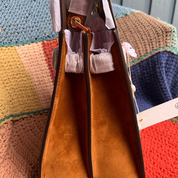 Tory Burch Lee Radziwill Exotic Double Bag - Picture 3 of 12